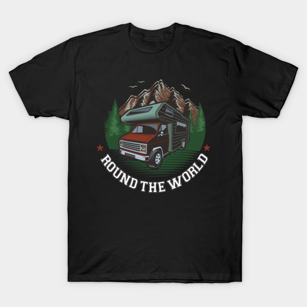 ROUND THE WORLD T-Shirt by Diannas